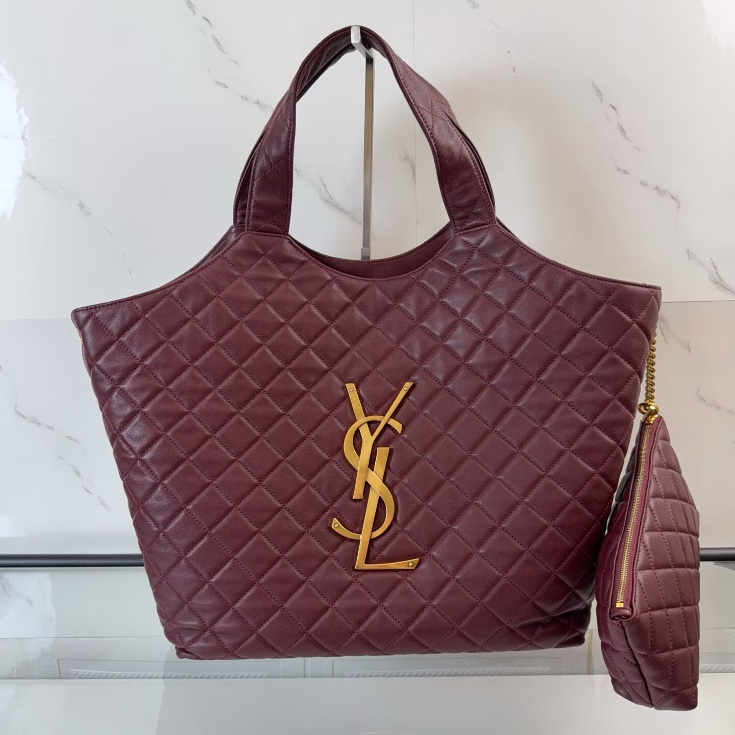 YSL ICARE in quilted nap